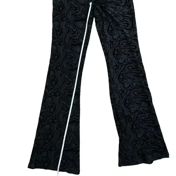 Outcast ASTRID PANT Velvet BLACK Fitted Flare, Size Large stretchy festival - Picture 10 of 13